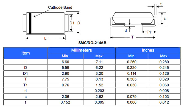 SMCJ250A/SMCJ250CA-SMCJ-TVS瞬态（变）抑制二极管-东沃电子 (13個)SMCJ8.5CA DO-214AB-2